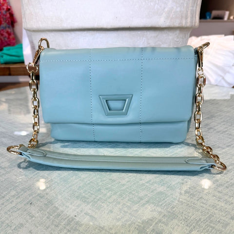 White pleated small bag