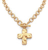 Textured Cross chain necklace