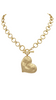 Textured heart necklace