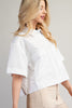 White Boxy Top