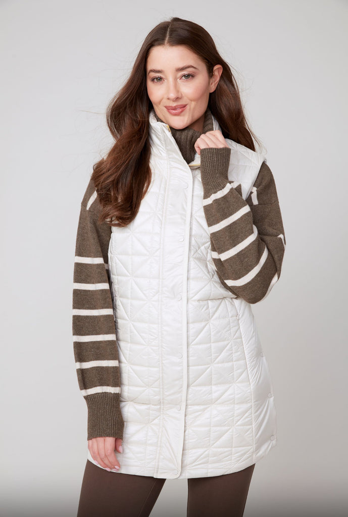Oyster Quilted Vest