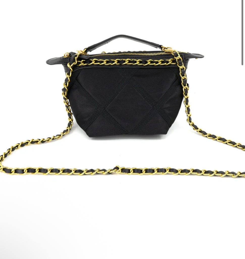 Quilted nylon crossbody