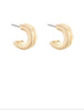Gold layered hoops