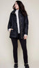 Black waterproof rain jacket