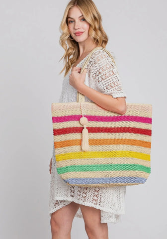 Woven Straw Clutch/Crossbody/wristlet