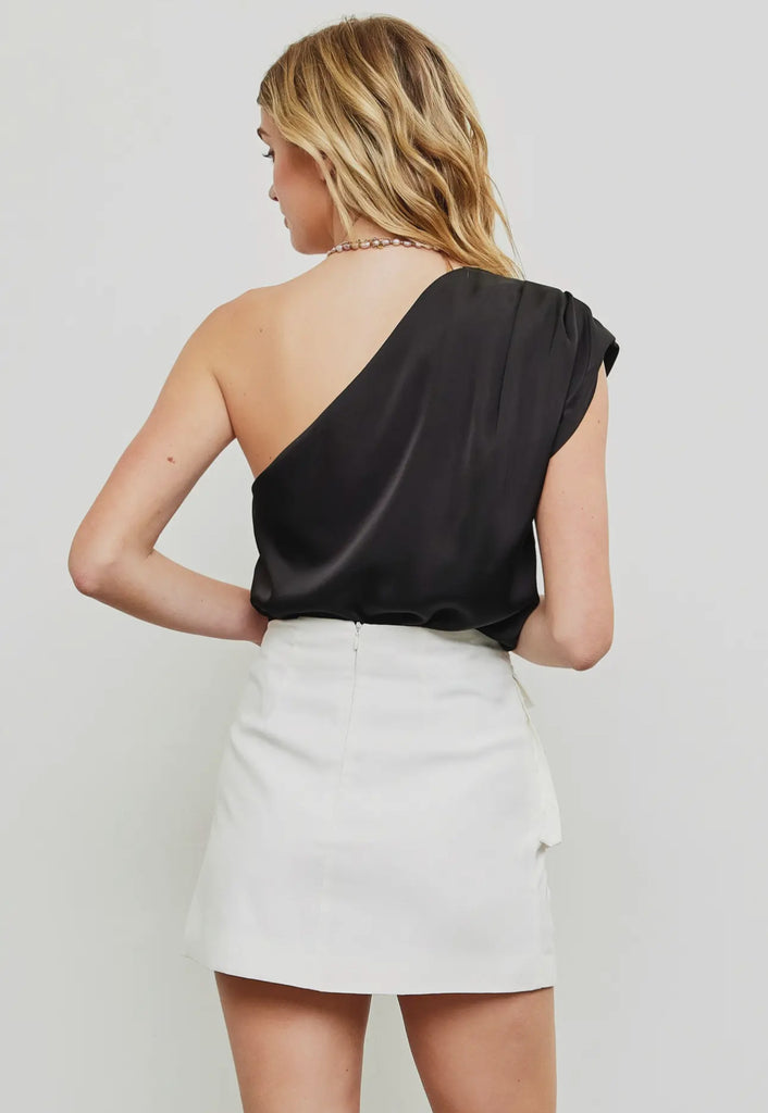 Black One Shoulder Top