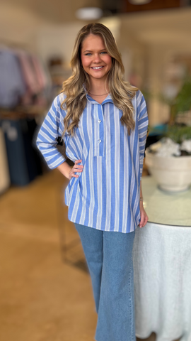 Bluebell Stripe Blouse