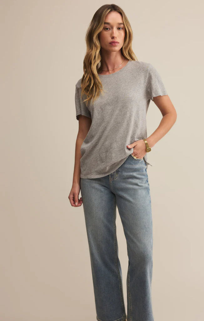 Gray Slub Tee