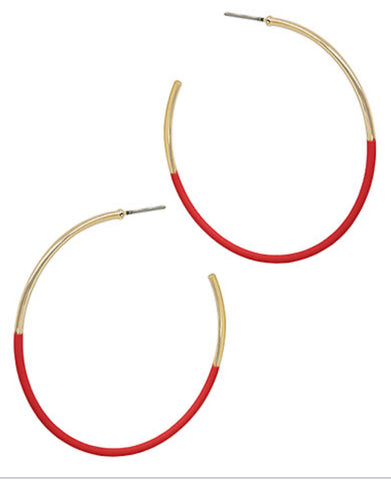 Textured Open Hoops