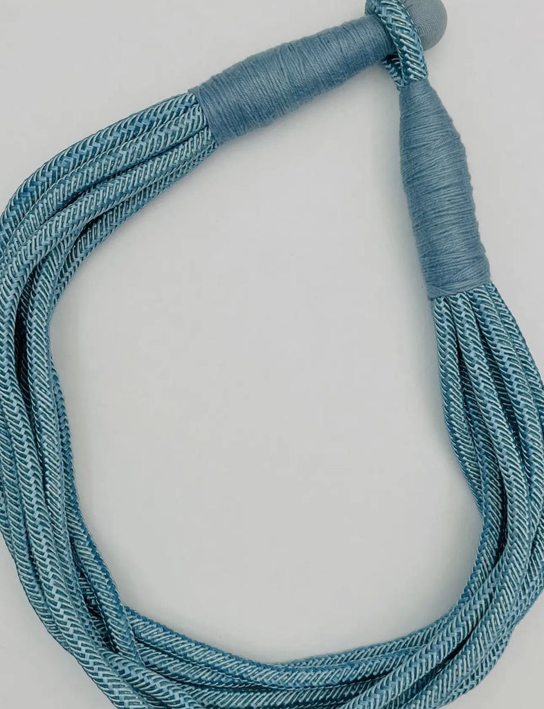 Blue Slub 8 Necklace