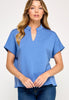 Denim Blue Modal Top