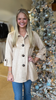 Tan Suede Button Down Top/Jacket