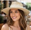 White striped hat