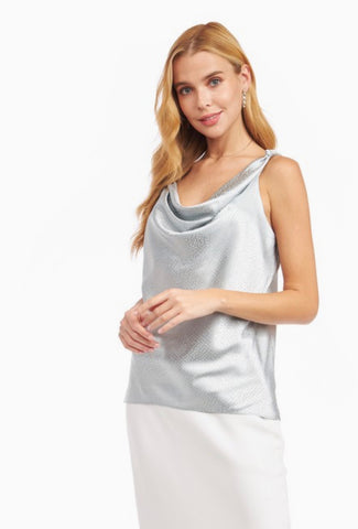 Blue Striped Midi Dress