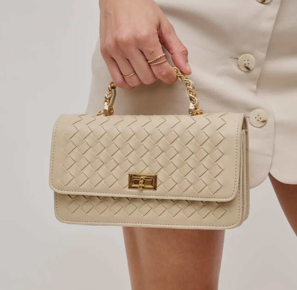 Oat Woven Satchel/Crossbody