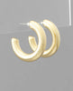 Gold thick hoops