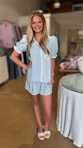 Smocked Bubble Blouse
