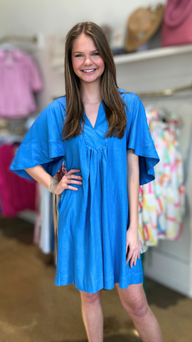 Light Blue Lace Midi Dress