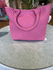 Pink Woven Tote