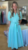 Mint V Neck Midi Dress