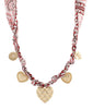 Multi heart charm necklace
