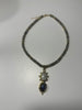 Moonstone and Labrodrite pendant beaded necklace.