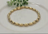 Gold oval bead bracelet