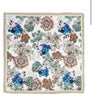 Beige floral silky scarf