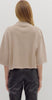 Stone collard v neck top