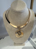 Circle pendant choker