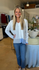 Heather Blue Block Sweater