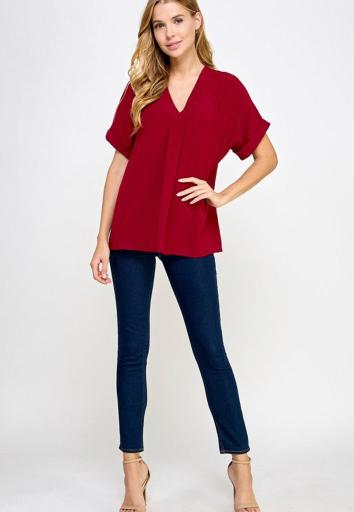 Ruby V neck top
