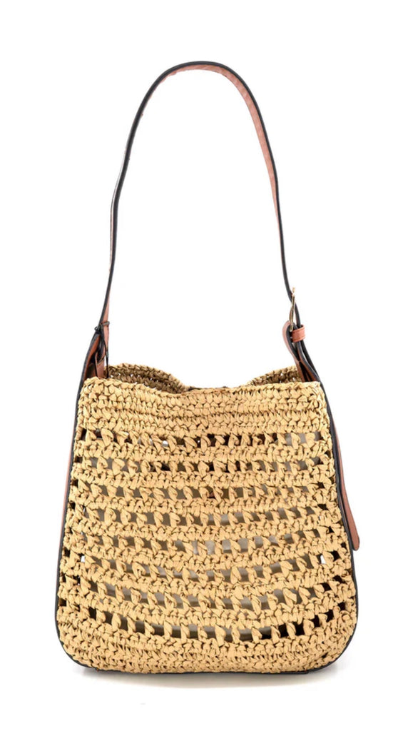 Straw bucket bag