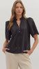 Black Eyelet blouse