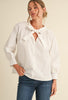 White Poplin Bow Blouse