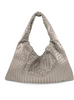 Gray XL woven Shoulder bag