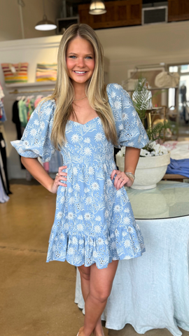 Blue Drape Neck Top