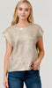 Metallic foil sweater
