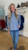 Heather Grey Boho Sweater