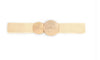 Beige double circle belt