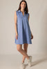 Cornflower Blue Collard Swing Dress