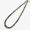 Moonstone and Labrodrite pendant beaded necklace.