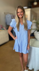 Bluue/White Stripe Tunic Dress