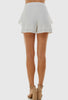 White Ruffle Skort