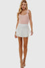 White Ruffle Skort