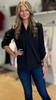 Black V Neck Blouse