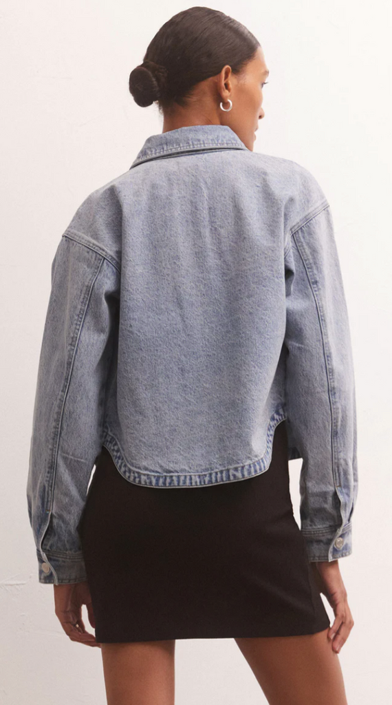 All Day Cropped Denim Jacket