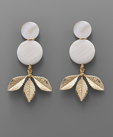 Mint Gold Drop Earrings