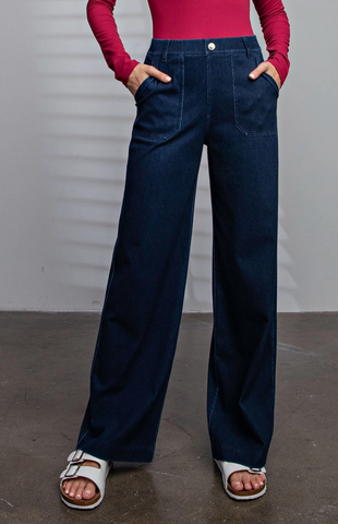 Blue French Terry Lounge Pants