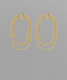 Triple Chain Earrings